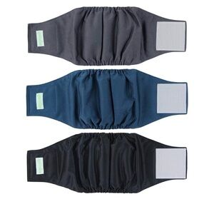 Dog Washable Belly Bands - Black, Gray, Navy